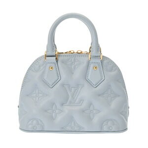 Louis Vuitton Monogram Bubblegram Alma Soft Blue Glacier Calf Handbag